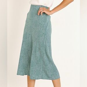 Auguste the label Diamond bias midi skirt